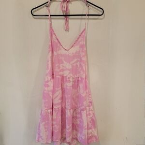ASOS Pink Tie-Dye Low Back Sundress